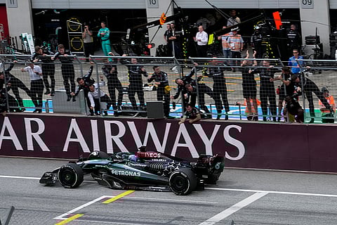 Mercedes driver George Russell win the Austrian Formula One